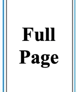 Program Book Ads Full Page